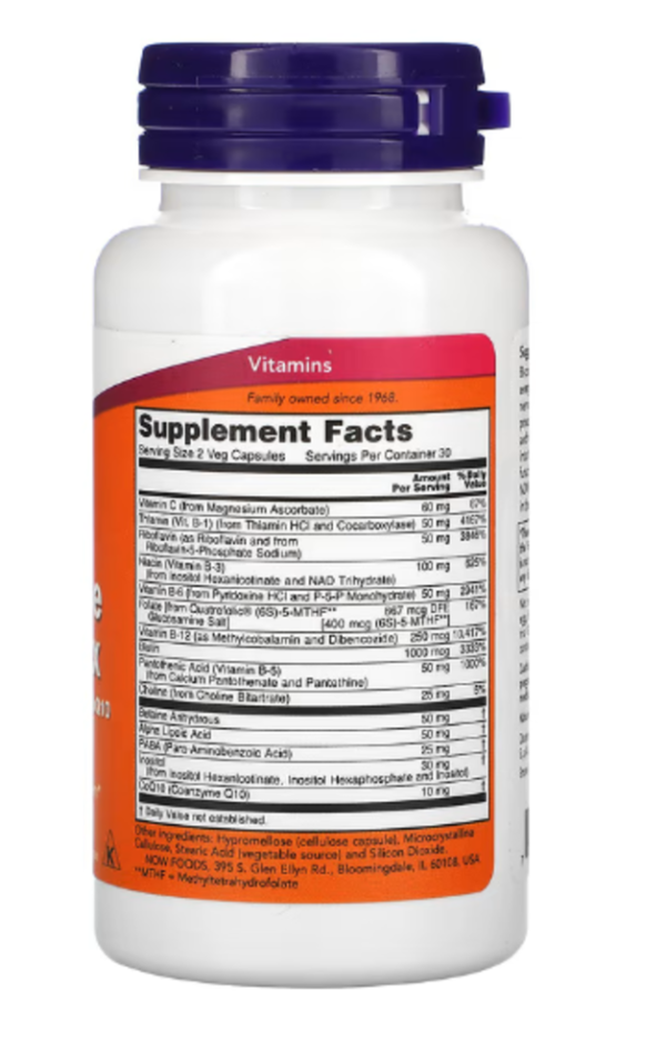 NOW Foods, Co-Enzyme B-Complex, 60 Veg Capsules
