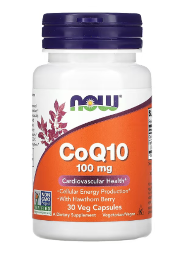 NOW Foods, CoQ10, 100 mg, 30 Veg Capsules