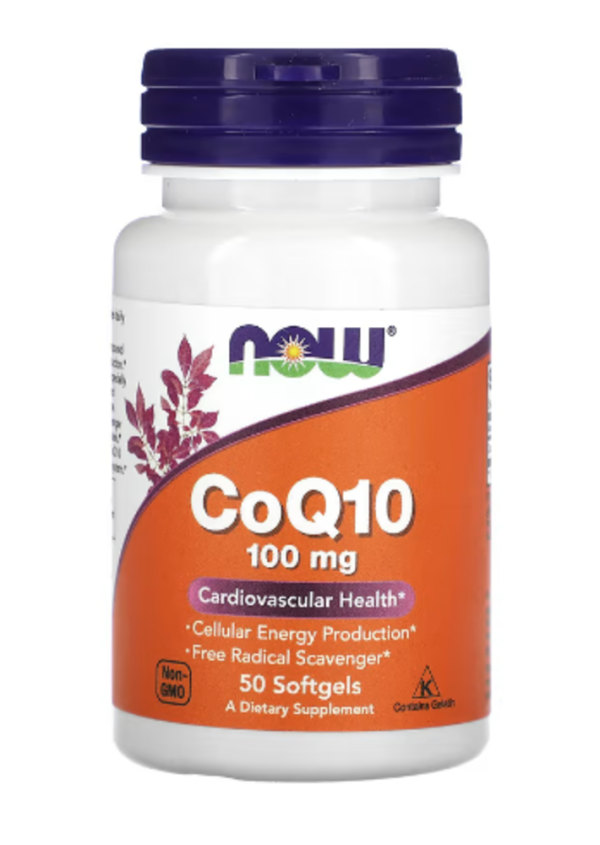 NOW Foods, CoQ10, 100 mg, 50 Softgels