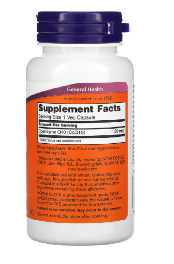 Now Foods, CoQ10, 30 mg, 120 Veg Capsules