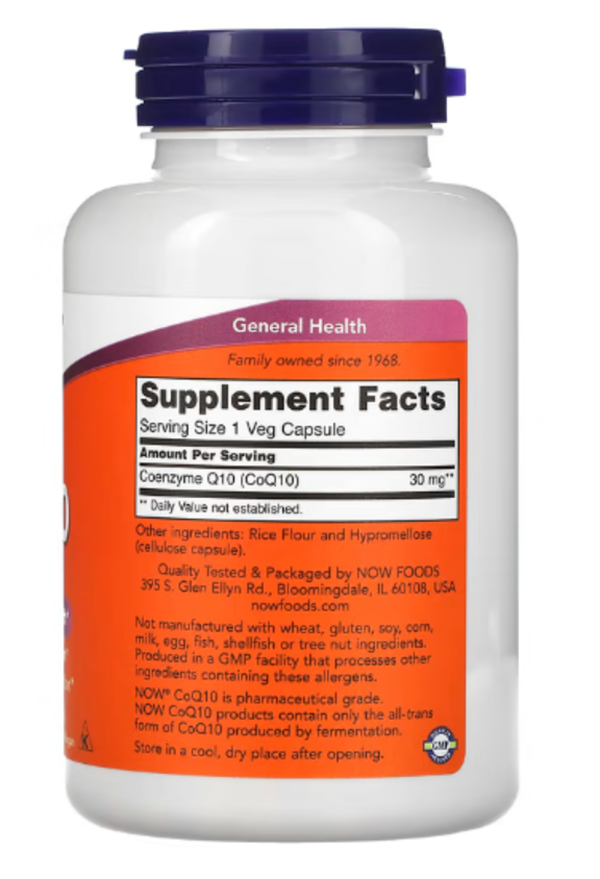 Now Foods, CoQ10, 30 mg, 240 Veg Capsules