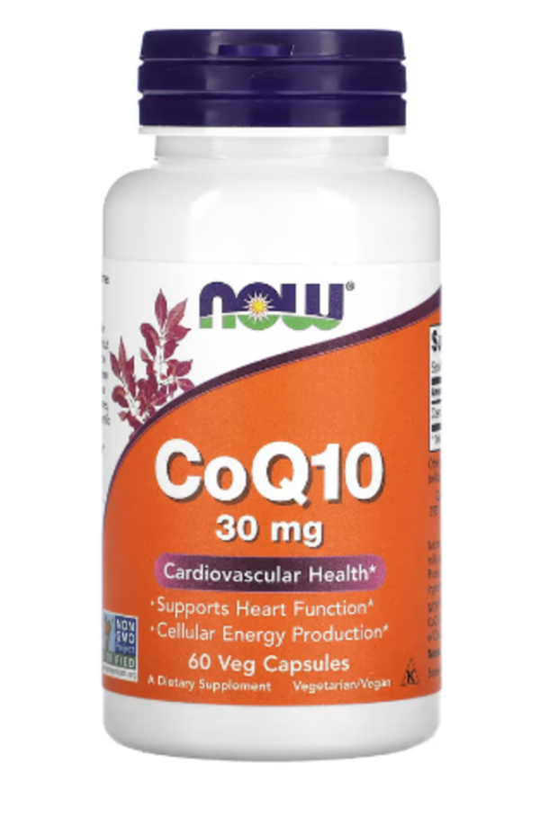 NOW Foods, CoQ10, 30 mg, 60 Veg Capsules