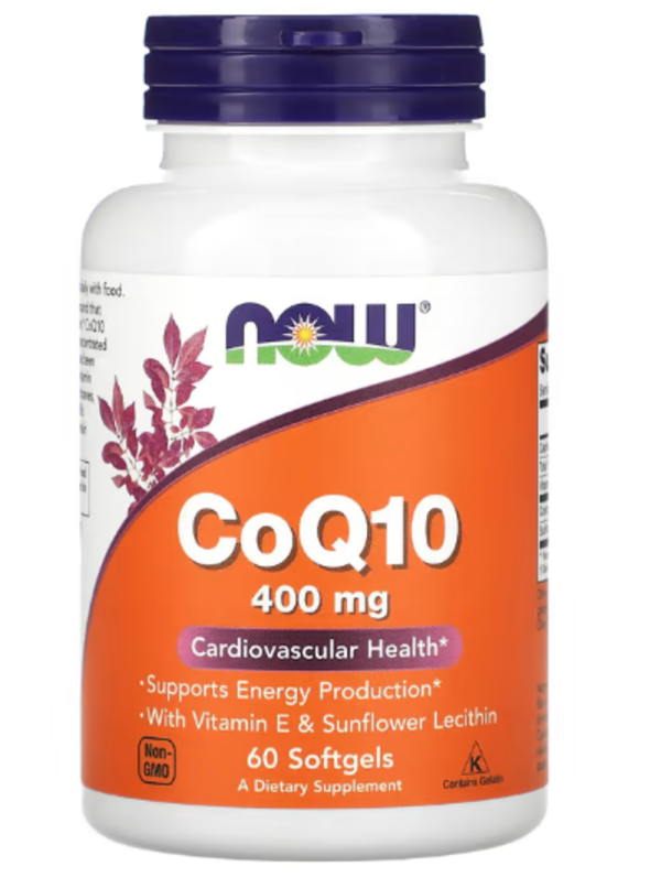NOW Foods, CoQ10, 400 mg, 60 Softgels