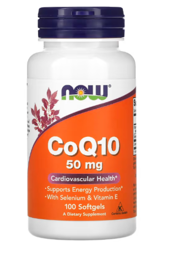 NOW Foods, CoQ10, 50 mg, 100 Softgels