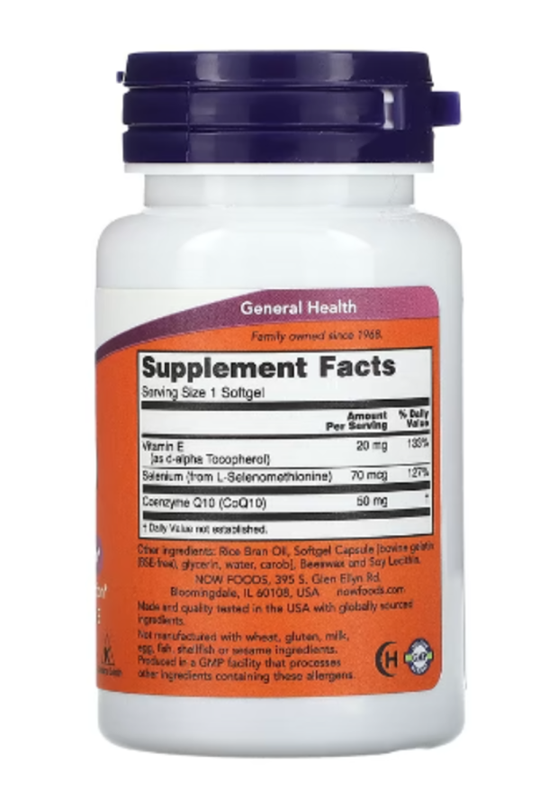 NOW Foods, CoQ10, 50 mg, 50 Softgel