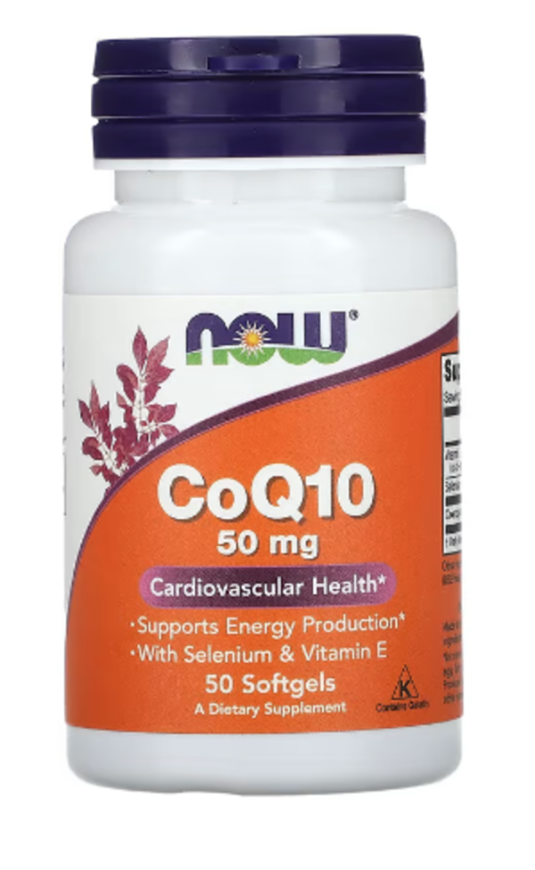 NOW Foods, CoQ10, 50 mg, 50 Softgel