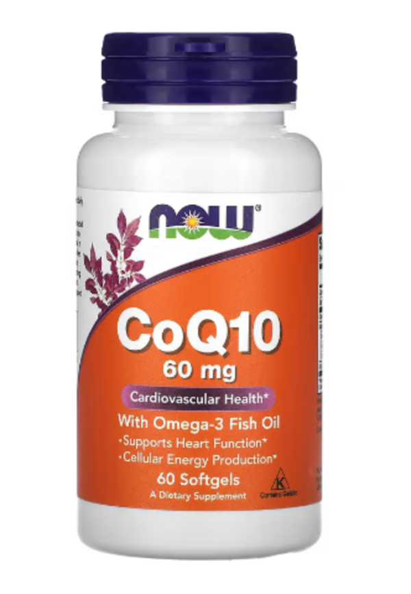 NOW Foods, CoQ10, 60 mg, 60 Softgels