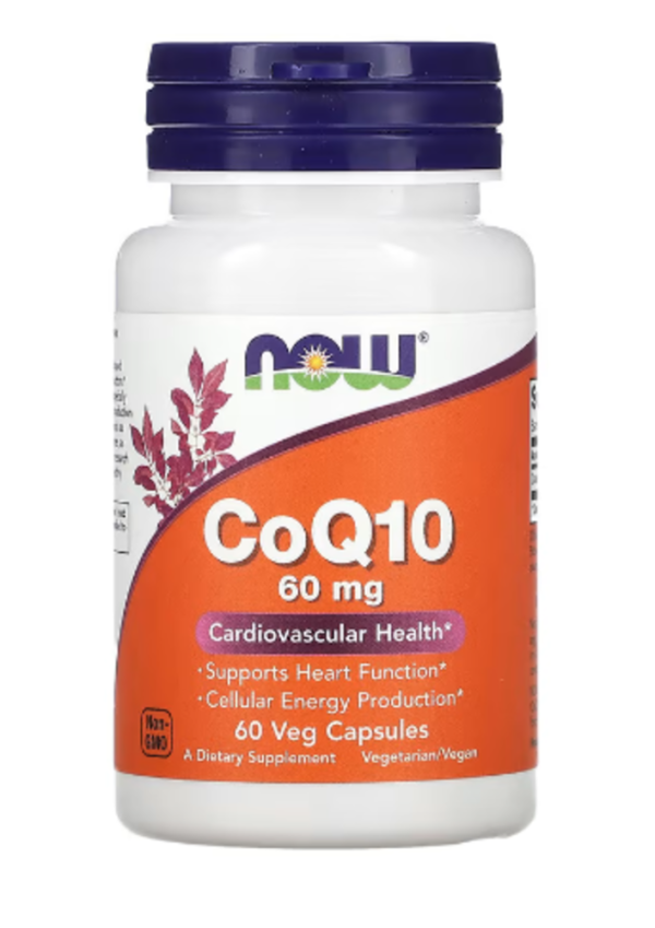 NOW Foods, CoQ10, 60 mg, 60 Veg Capsules