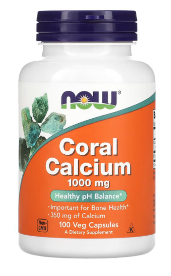 NOW Foods, Coral Calcium, 1,000 mg, 100 Veg Capsules