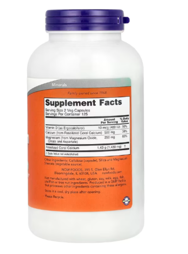 Now Foods, Coral Calcium Plus, 250 Vcaps