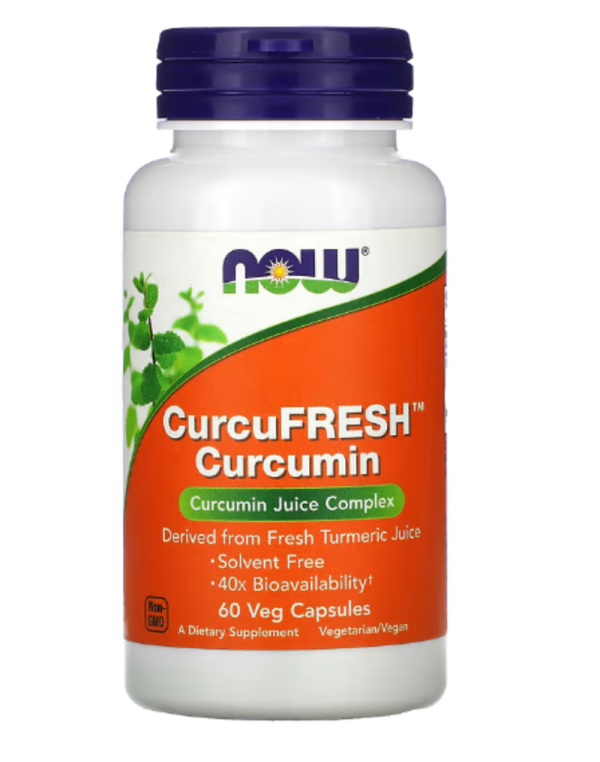 NOW Foods, CurcuFresh Curcumin, 60 Veg Capsules