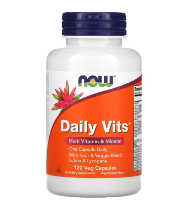NOW Foods, Daily Vits, Multi Vitamin & Mineral, 120 Veg Capsules