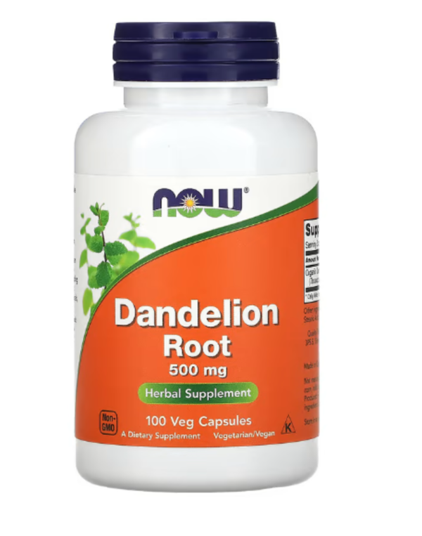 NOW Foods, Dandelion Root, 500 mg, 100 Veg Capsules