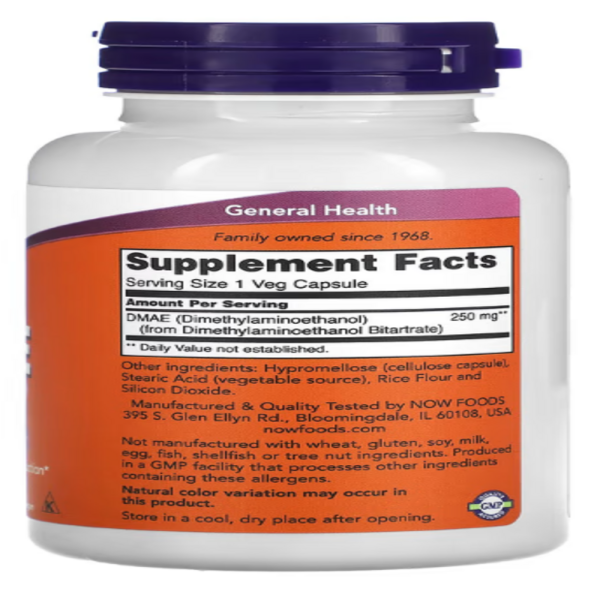 Now Foods, DMAE, 250 mg, 100 Vcaps