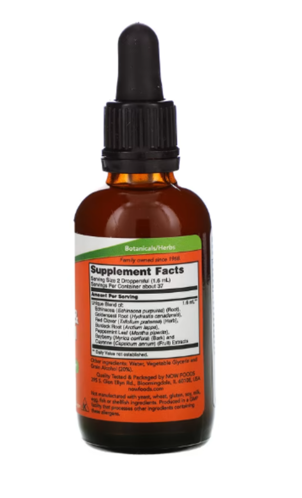 NOW Foods, Echinacea & Goldenseal Plus, 2 fl oz (59 ml)