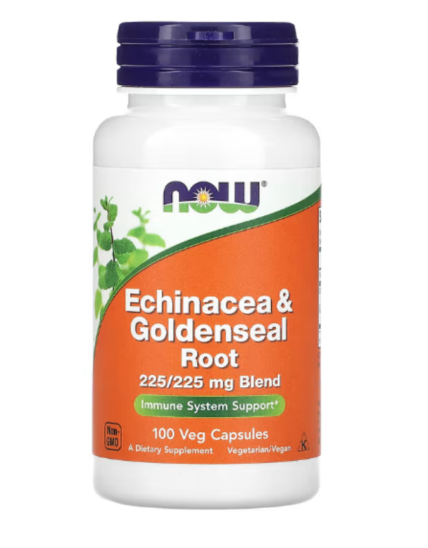 NOW Foods, Echinacea & Goldenseal Root, 100 Veg Capsules