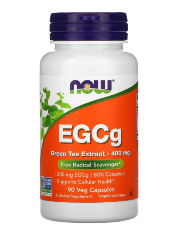 NOW Foods, EGCg, Green Tea Extract, 400 mg, 90 Veg Capsules