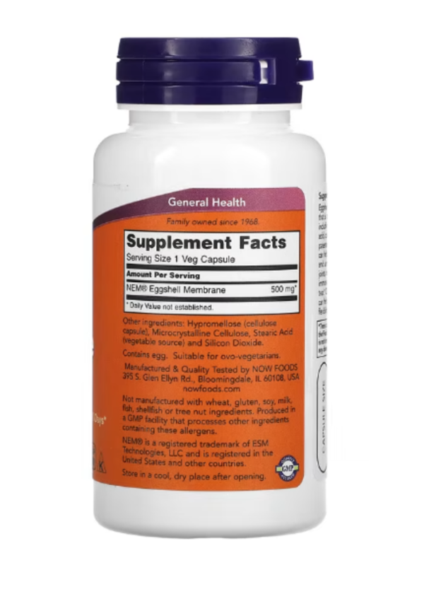 Now Foods, Eggshell Membrane, 500 mg, 60 Veggie Caps