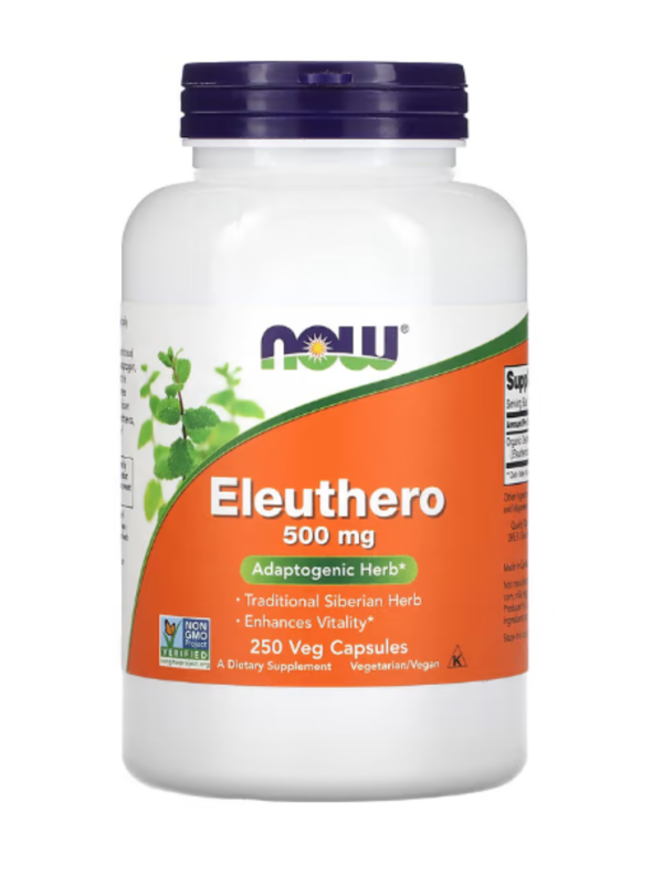 NOW Foods, Eleuthero, 500 mg, 250 Veg Capsules