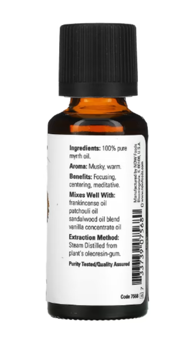 NOW Foods, Essential Oils, 100% Myrrh, 1 fl oz (30 ml)