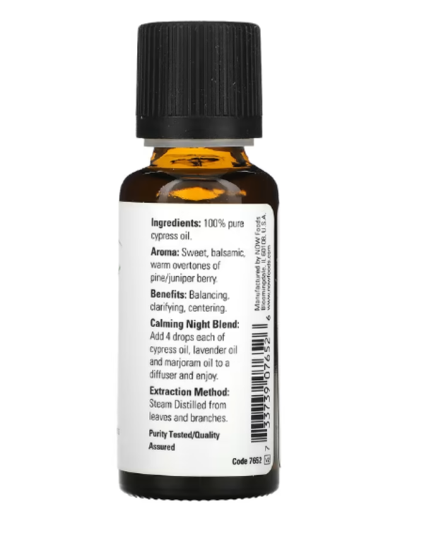 Now Foods, Essential Oils, Cypress, 1 fl oz (30 ml)