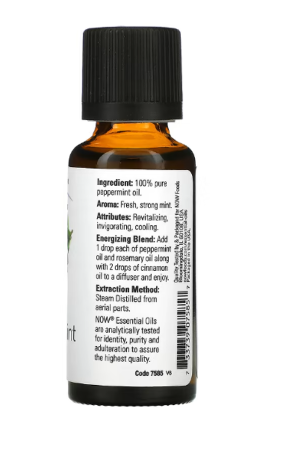 NOW Foods, Essential Oils, Peppermint, 1 fl oz (30 ml)