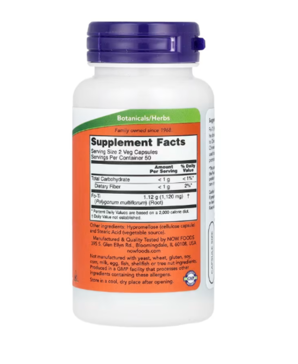 NOW Foods, Fo-Ti, 560 mg, 100 Veg Capsules