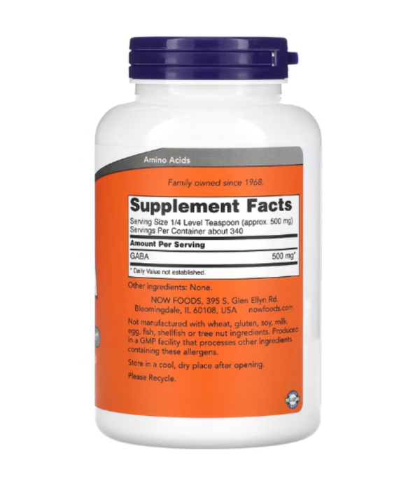 Now Foods, GABA, Powder, 6 oz (170 g)