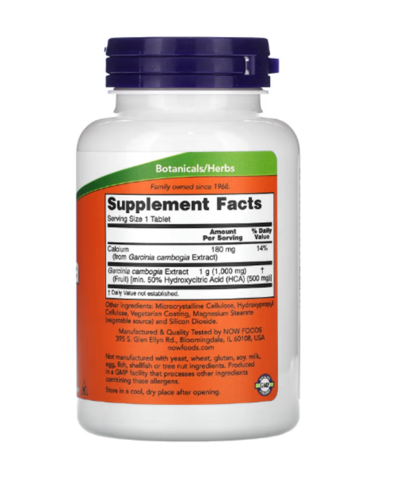 NOW Foods, Garcinia, 1,000 mg, 120 Tablets