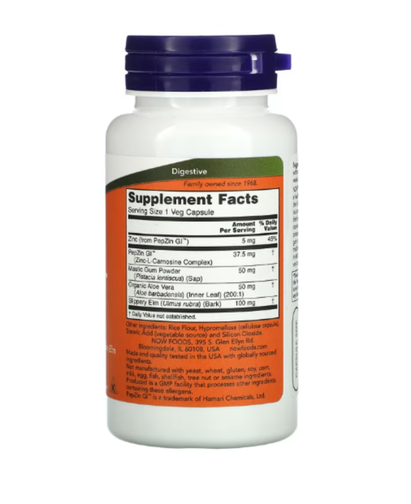 NOW Foods, Gastro Comfort with PepZin GI, 60 Veg Capsules