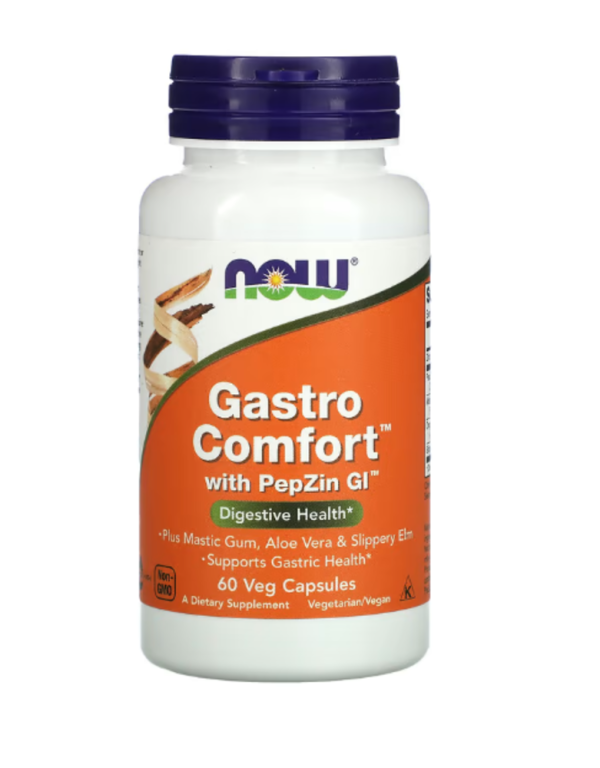 NOW Foods, Gastro Comfort with PepZin GI, 60 Veg Capsules