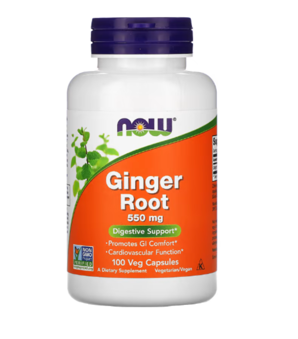 Now Foods, Ginger Root, 550 mg, 100 Veg Capsules