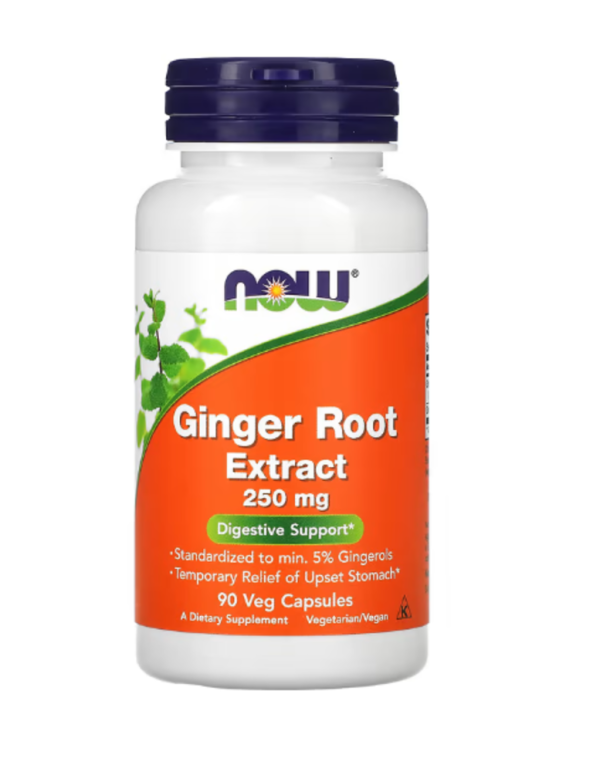 Now Foods, Ginger Root Extract, 250 mg, 90 Veg Capsules