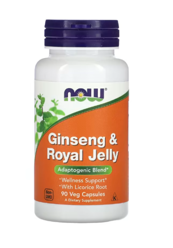 NOW Foods, Ginseng & Royal Jelly, 90 Veg Capsules