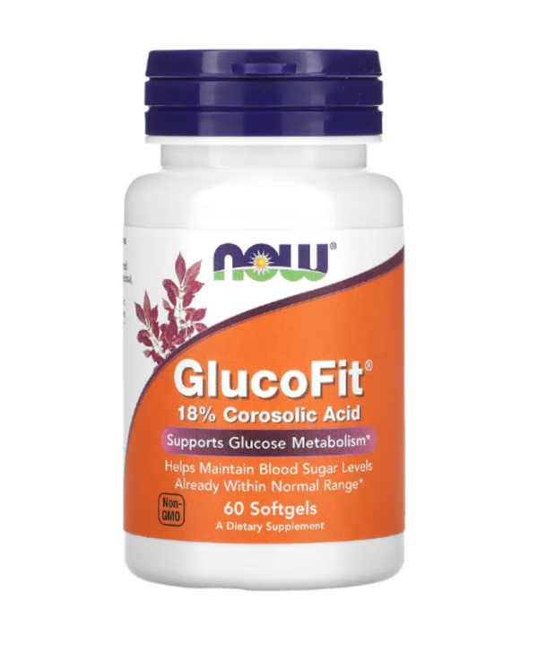 NOW Foods, GlucoFit, 60 Softgels