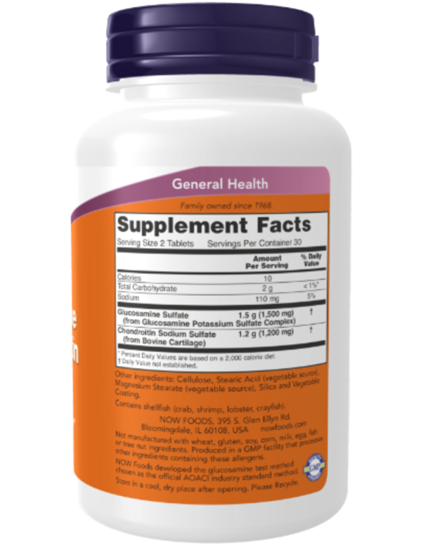 NOW Foods, Glucosamine & Chondroitin, Extra Strength, 120 Tablets