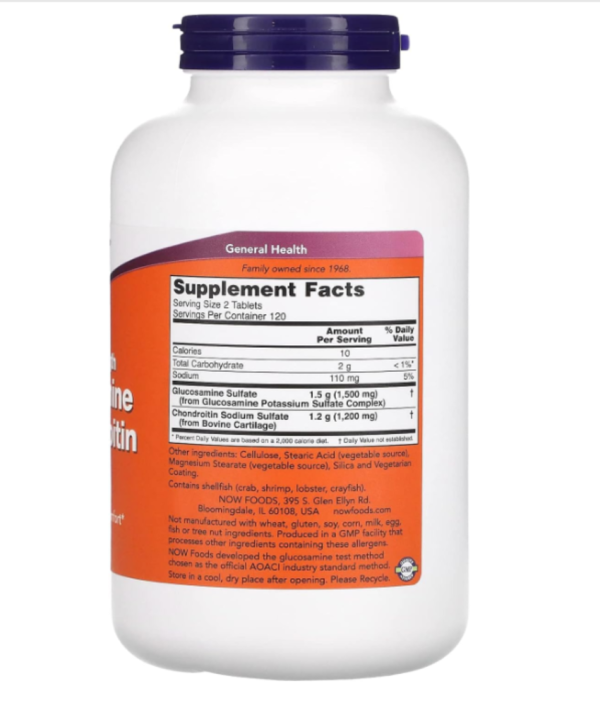 Now Foods, Glucosamine & Chondroitin, Extra Strength, 240 Tablets