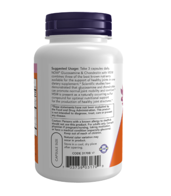 NOW Foods, Glucosamine & Chondroitin with MSM, 90 Capsules