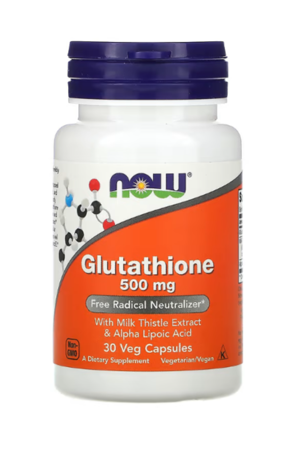 Now Foods, Glutathione, 500 mg, 30 Veg Capsules