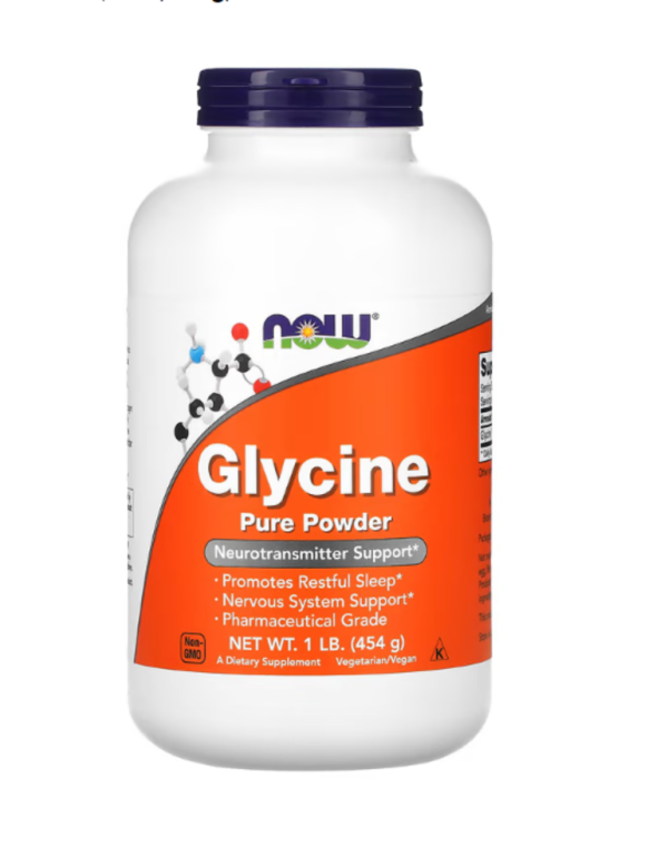 Now Foods, Glycine, 100% Pure Powder, 1 lb (454 g)
