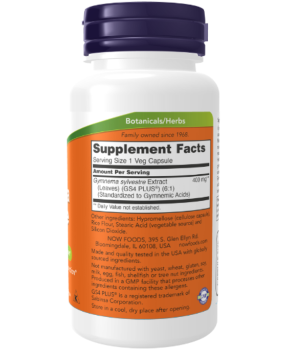 NOW Foods, Gymnema Sylvestre, 400 mg, 90 Veg Capsules