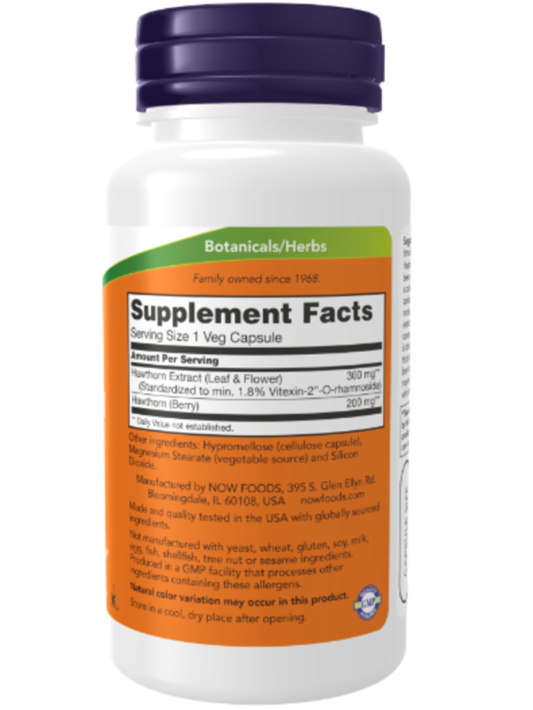 Now Foods, Hawthorn Berry, 540 mg, 100 Capsules