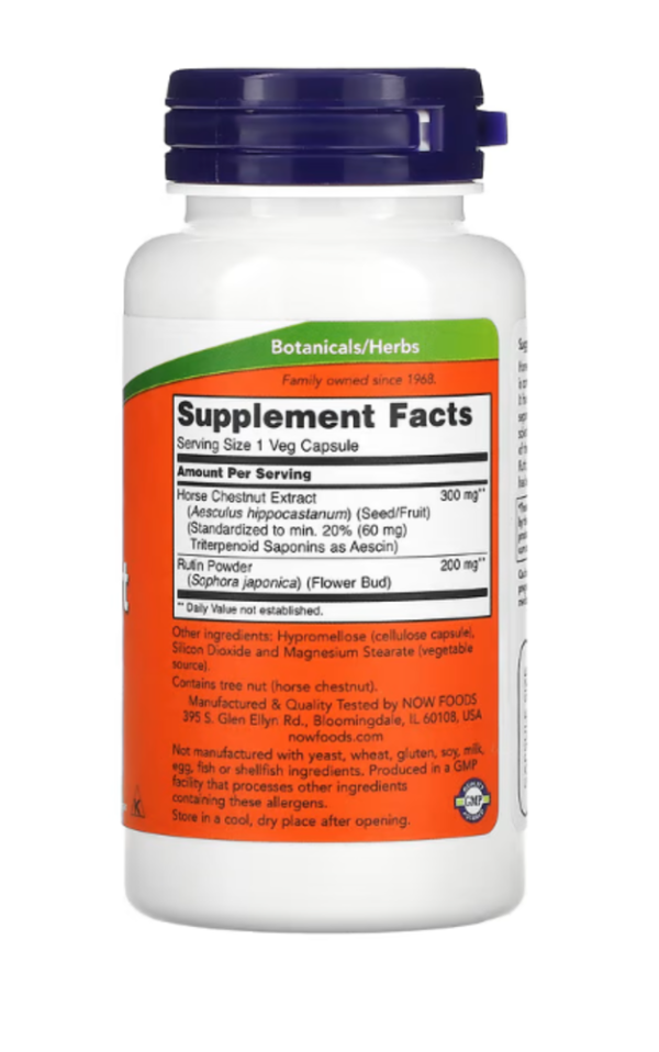 NOW Foods, Horse Chestnut, 300 mg, 90 Veg Capsules