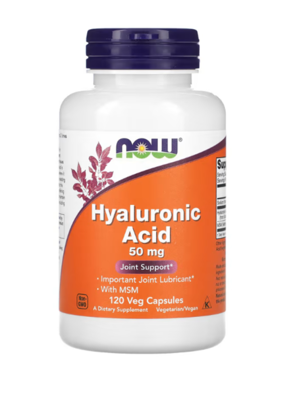 NOW Foods, Hyaluronic Acid With MSM, 50 mg, 120 Veg Capsules