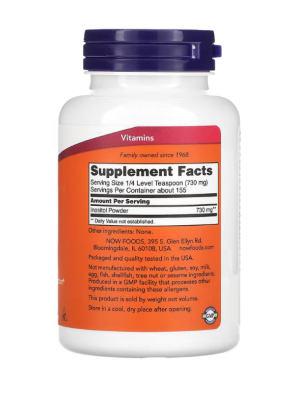 NOW Foods, Inositol Powder, 4 oz (113 g)