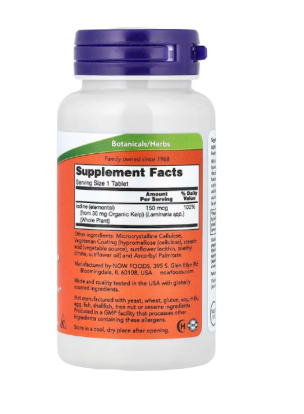 NOW Foods, Kelp, 150 mcg, 200 Tablets