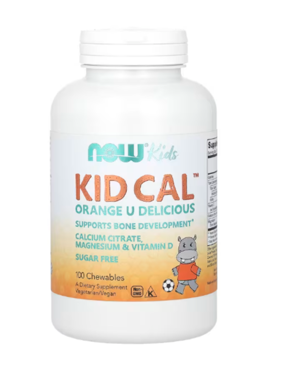 NOW Foods, Kid Cal, Orange, 100 Chewables