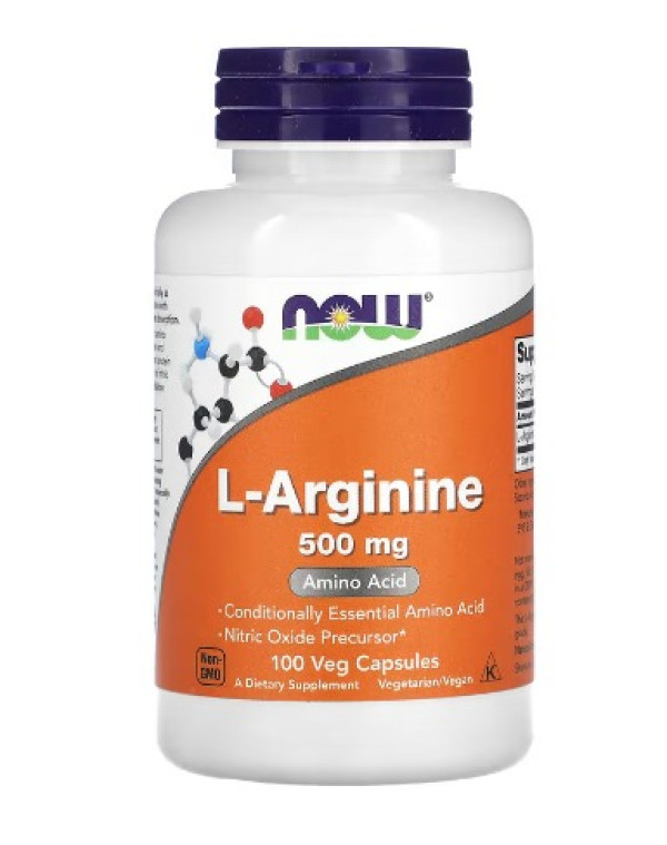NOW Foods, L-Arginine, 500 mg, 100 Veg Capsules