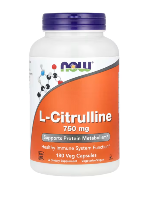 Now Foods, L-Citrulline, 750 mg, 180 Capsules
