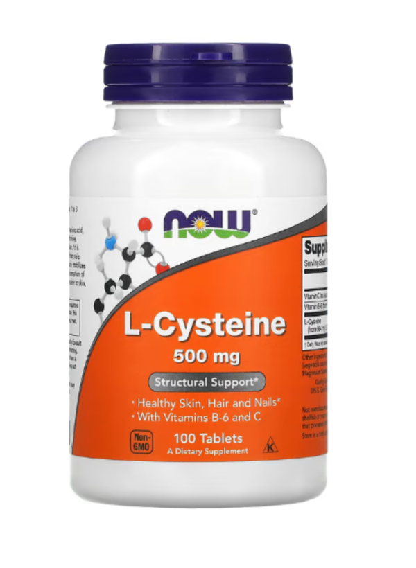 NOW Foods, L-Cysteine, 500 mg, 100 Tablets